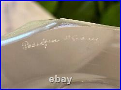 Large and Heavy Lalique Ingrid Vase 10.5 Inches Tall, 18 lbs MINT