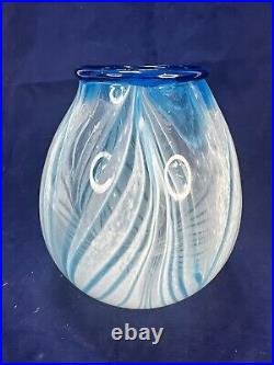 Lee Harris Studio Art Glass Vase Signed Excellent