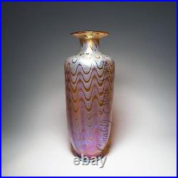 Loetz Austria Phänomen Art Glass Vase Signed Color Exceptional 10