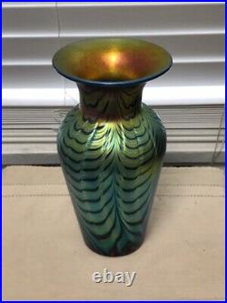 Lundberg Studios Art Glass Vase 2004 Signed and Numbered