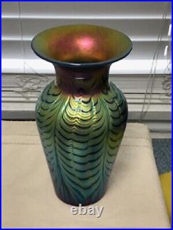 Lundberg Studios Art Glass Vase 2004 Signed and Numbered