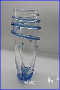 MICHAEL SHEARER Studio Art Spirit Glass Vase Signed & Dated 1994