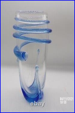 MICHAEL SHEARER Studio Art Spirit Glass Vase Signed & Dated 1994