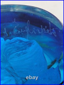 MURANO FISH AQUARIUM Vase ART GLASS SCULPTURE 7.11 Pounds Signed Tagliapietra
