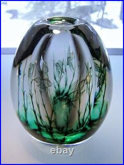 Mid Century Orrefors Edward Hald Fish Graal Vase
