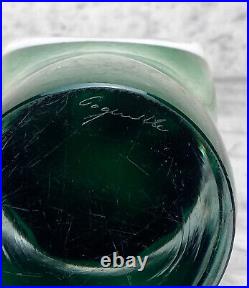 Mid-Century Swedish Art Glass Coquille Vase by Paul Kedelv for Flygsfors