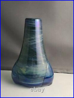 Mike Worcester Maui Hand Blown Studio Glass Vase Signed 1971