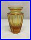 Moser-Crystal-Eternity-Amber-Vase-Art-Glass-Signed-Panel-Cut-4-75-Tall-01-vxm