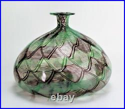 Murano Glass Vase Signed Venini Italia