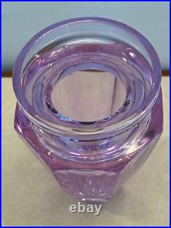 NEW Moser Alexandrit / Alexandrite Eternity Vase Signed Purple Amethyst Crystal