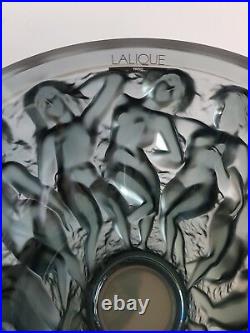 New Authentic Large Lalique Bacchantes Bronze Crystal Vase (large)