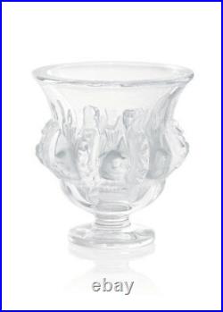 New Lalique Crystal Dampierre Vase #1223000 Brand Nib Clear Save$$ French F/sh