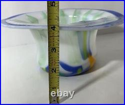 OOAK Jan Singer Signed Glass Bowl Vase Items In Museums/Private Collections