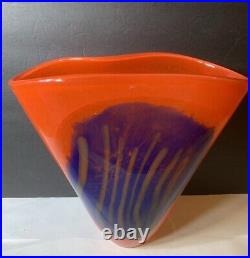Oggetti Murano Art Glass Vase Signed R. Pell R Ricardas Peleckas 12