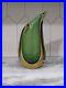 Oggetti-SIGNED-L-Onesto-Murano-Italy-Amber-Green-Sommerso-Glass-Vase-9-5-01-wvng