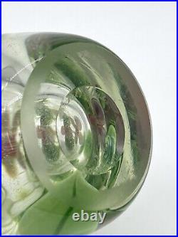 Orient & Flume Art Glass Vase Paperweight Floral Signed Numbered 6