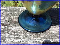 Orient & Flume LE Acorn Art Glass Vase Signed by David Smallhouse 8 1/4