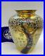 Orient-and-Flume-Art-Glass-Vase-Hawthorn-Woods-Hand-Blown-Gold-Iriscene-Vintage-01-ccxd