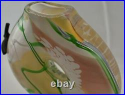 Original Signed Homer James Yarrito Art Glass Decorative Vase