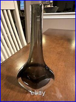 Orrefors Glass Vase Signed And has original sticker From Sweden WoW