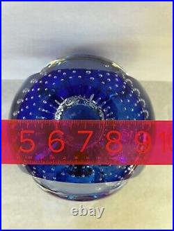 Orrefors Studio 1999 Glass Concave Sphere Vase Signed Erika Lagerbielke 979977