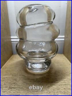 Orrefors Vase Designed by Per B Sundberg Sweden Signed Art Glass