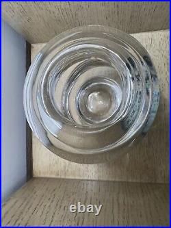 Orrefors Vase Designed by Per B Sundberg Sweden Signed Art Glass