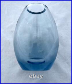 Per Lutken signed Glass Vase for Holmegaard Glassworks Danish Glass