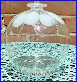 RARE Early 1977 Vintage Signed Mary Angus Art Glass Noveau Vine Design Vase