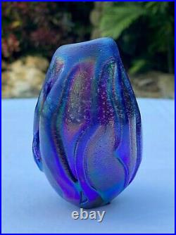 RARE Robert Eickholt Dichroic Free Form Vase Artist Proof