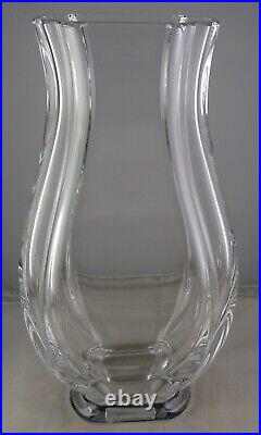 Rare Baccarat Coquelicots 8 3/4 Signed Art Glass Crystal Vase