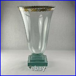 Rare Gunther-Luna Signed Handmade Vase Tall Modern Art Glass Vase A Beauty