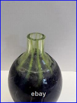 Rare Kosta Boda art glass vase. Signed by artist Gunnel Sahlin. Stagioni series