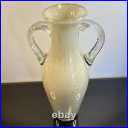 Rare Pino Signoretto Signed Murano Amphora Venetian Glass Vase Original OOAK