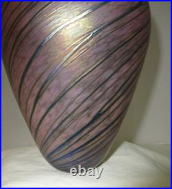 Robert Held Skookum Glass Vase, Signed, 1980s, 5.75 Tall