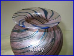 Robert Held Skookum Glass Vase, Signed, 1980s, 5.75 Tall