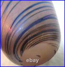 Robert Held Skookum Glass Vase, Signed, 1980s, 5.75 Tall