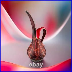 Russian Artist E Zareh Signed Baijan Art Glass 16 Large Sculptural Vase Vessel