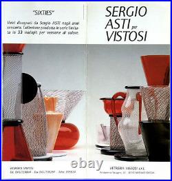 SERGIO ASTI/VISTOSI Large (18) Glass Sculpture - Sixties Collection Sottsass