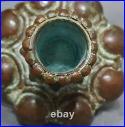SIGNED Tiffany Co 11 Favrile LCT Stick Vase with Bronze Base