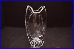 Signed BACCARAT RRIGOT Crystal Giverny Vase made in France VTG 7 Tall