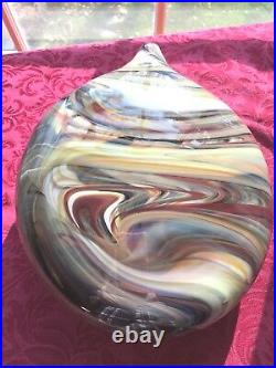 Signed Delish Art Glass Vase Jeremy and Chelsea Griffith