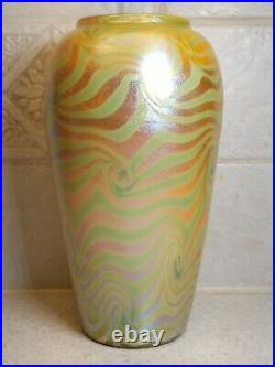 Signed Durand Coil Vase Shape 1722 8 Excellent Condition