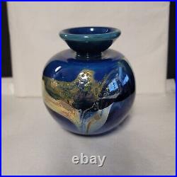 Signed Joan Reep Signed Art Glass Vase 5