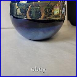 Signed Joan Reep Signed Art Glass Vase 5