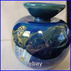 Signed Joan Reep Signed Art Glass Vase 5