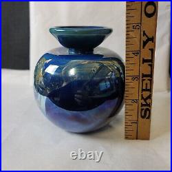 Signed Joan Reep Signed Art Glass Vase 5