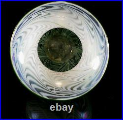 Signed Lundberg Studios Art Glass Vase Excellent