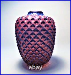 Signed Paul Barcroft British Studio Glass vase