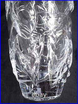 Signed Simon Pearce Sculptural Glass Centerpiece Tall Pure Wrap Vase #5318